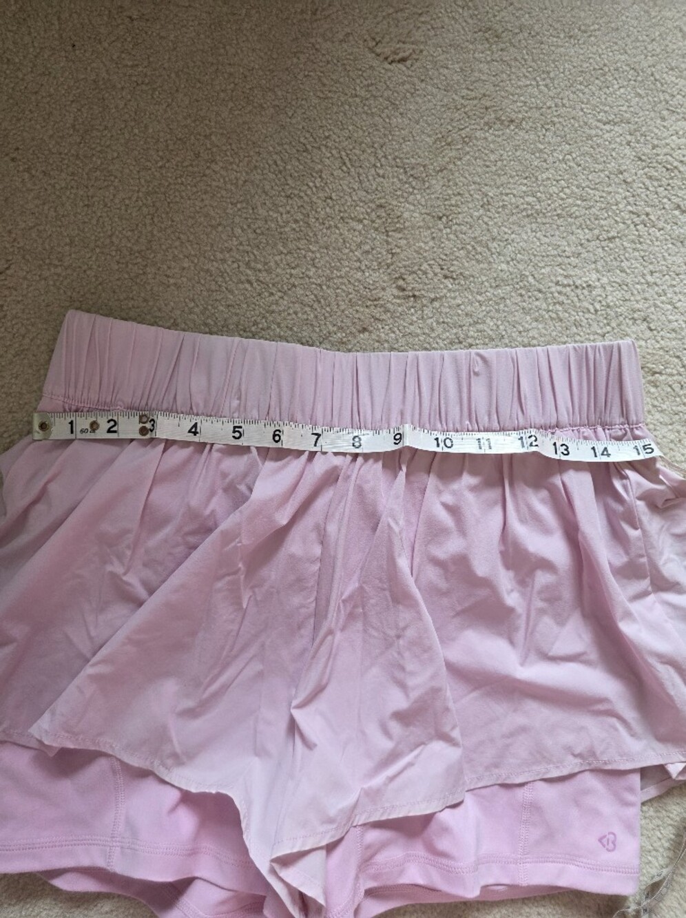 Pink Ruffle Blogilates Shorts - Picture 6 of 7